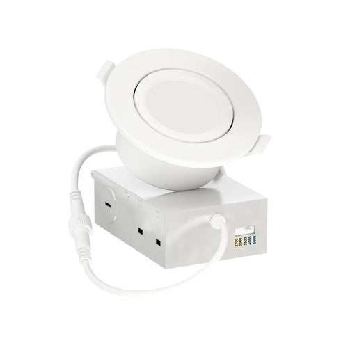 Maxim Slim Gimbal Flush Mount in White Finish Model: 67755WTWT