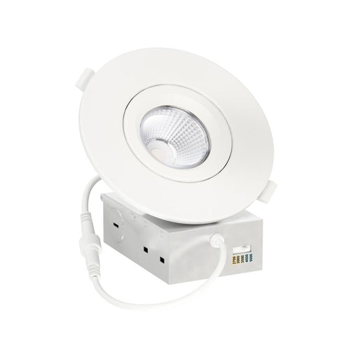 Maxim Slim Gimbal Flush Mount in White Finish Model: 67757WTWT