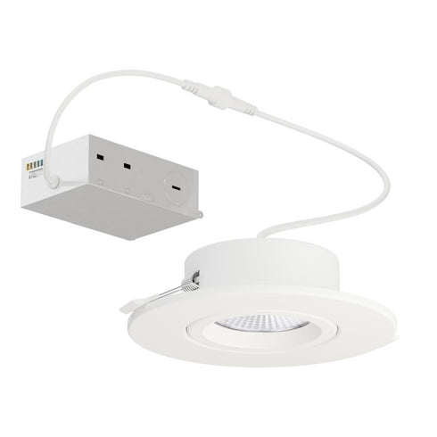 Maxim Slim Gimbal Flush Mount in White Finish Model: 67757WTWT
