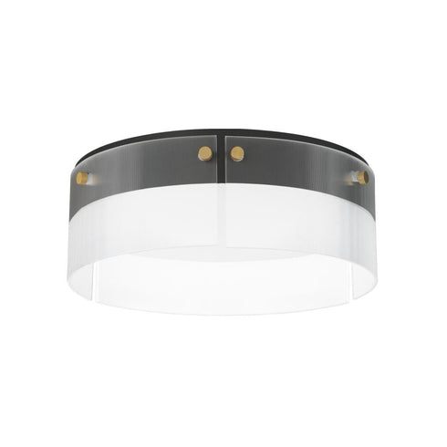 Maxim Spectre Flush Mount in Black / Natural Aged Brass Finish Model: 21190CRBKNAB