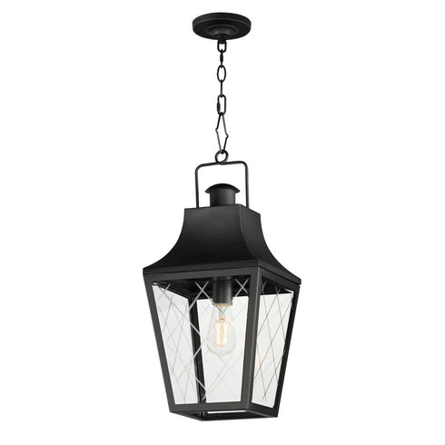 Maxim Storybook Outdoor Pendant in Black Finish Model: 30369CLBK