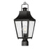 Maxim Storybook Outdoor Post Lantern in Black Finish Model: 30360CLBK
