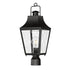 Maxim Storybook Outdoor Post Lantern in Black Finish Model: 30360CLBK