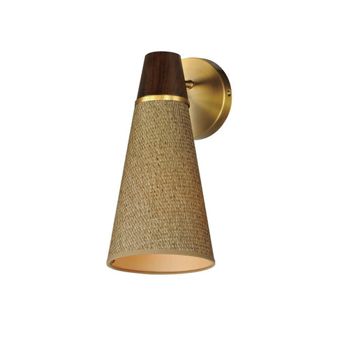Maxim Sumatra Wall Sconce in Natural Aged Brass Finish Model: 14480GCNAB