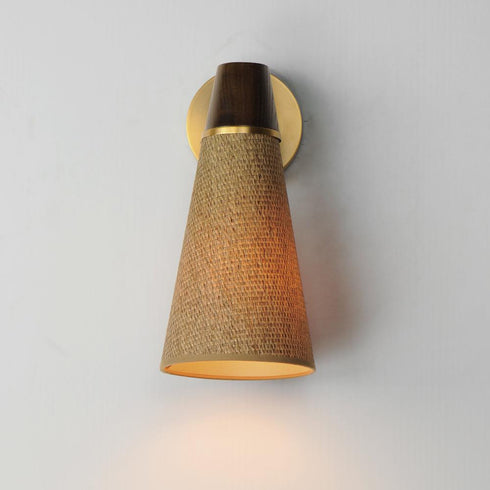 Maxim Sumatra Wall Sconce in Natural Aged Brass Finish Model: 14480GCNAB