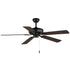 Maxim Super-Max Super Max Indoor Ceiling Fan in Black Finish Model: 88935BK