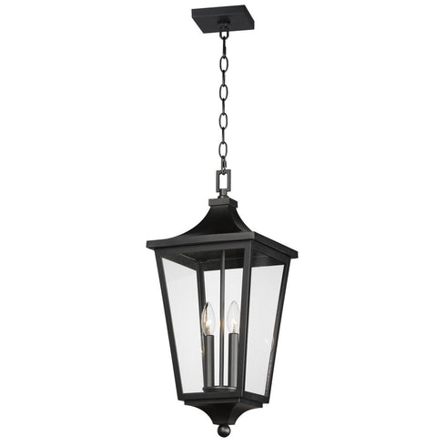 Maxim Sutton Place VX Outdoor Pendant in Black Finish Model: 40239CLBK