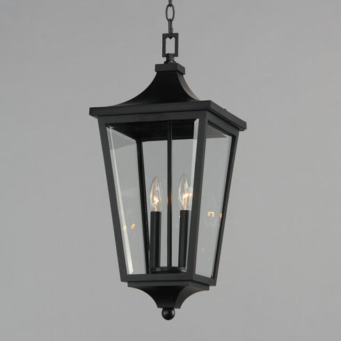 Maxim Sutton Place VX Outdoor Pendant in Black Finish Model: 40239CLBK