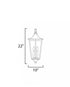 Maxim Sutton Place VX Outdoor Pendant in Black Finish Model: 40239CLBK