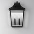 Maxim Sutton Place VX Outdoor Wall Mount in Black Finish Model: 40231CLBK