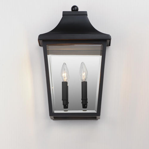 Maxim Sutton Place VX Outdoor Wall Mount in Black Finish Model: 40231CLBK