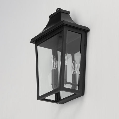 Maxim Sutton Place VX Outdoor Wall Mount in Black Finish Model: 40231CLBK