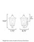 Maxim Sutton Place VX Outdoor Wall Mount in Black Finish Model: 40232CLBK