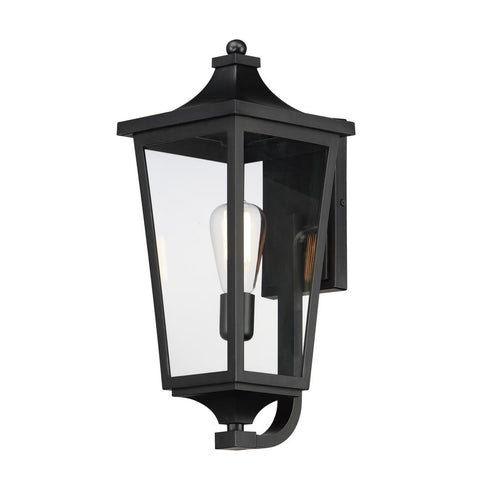 Maxim Sutton Place VX Outdoor Wall Mount in Black Finish Model: 40233CLBK