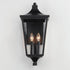 Maxim Sutton Place VX Outdoor Wall Mount in Black Finish Model: 40235CLBK