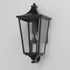 Maxim Sutton Place VX Outdoor Wall Mount in Black Finish Model: 40235CLBK