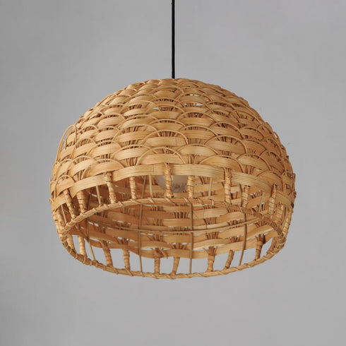 Maxim Tahiti Single Pendant in Black Finish Model: 14411NABK
