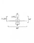 Maxim Tanker Indoor Ceiling Fan in Satin Nickel Finish Model: 88816SN