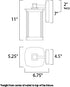 Maxim Terrace Outdoor Wall Mount in Bronze Finish Model: 3252FSBZ