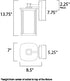 Maxim Terrace Outdoor Wall Mount in Bronze Finish Model: 3253FSBZ