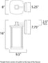 Maxim Terrace Outdoor Wall Mount in Bronze Finish Model: 3254FSBZ