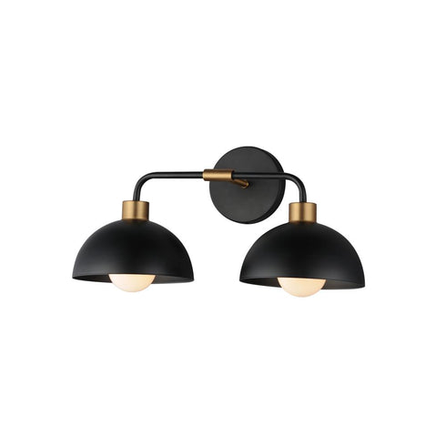 Maxim Thelonious Bath Vanity in Black / Natural Aged Brass Finish Model: 10022BKNAB