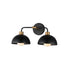 Maxim Thelonious Bath Vanity in Black / Natural Aged Brass Finish Model: 10022BKNAB