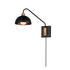 Maxim Thelonious Wall Sconce in Black / Natural Aged Brass Finish Model: 10021BKNAB