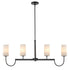 Maxim Town and Country Linear Pendant in Black Finish Model: 32004SWBK