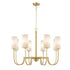 Maxim Town and Country Single Tier Chandelier in Black Finish Model: 32008SWBK