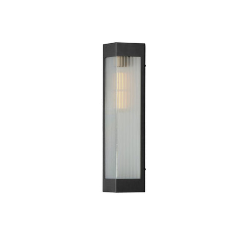 Maxim Triform Outdoor Wall Mount in Black / Antique Brass Finish Model: 30762CRBKAB