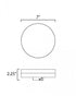 Maxim Tuner Flush Mount in White Finish Model: 67662WTWT