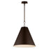 Maxim Veritas Single Pendant in Chestnut Bronze Finish Model: 15164CHB