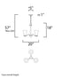 Maxim Vital Chandelier in Satin Nickel Finish Model: 12073FTSN