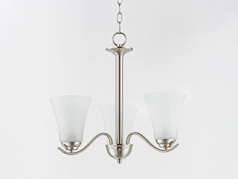 Maxim Vital Chandelier in Satin Nickel Finish Model: 12073FTSN