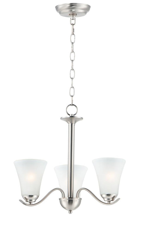 Maxim Vital Chandelier in Satin Nickel Finish Model: 12073FTSN