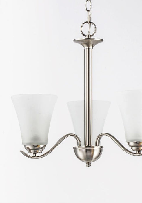 Maxim Vital Chandelier in Satin Nickel Finish Model: 12073FTSN