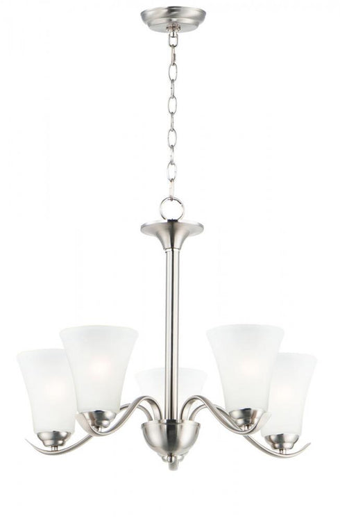 Maxim Vital Chandelier in Satin Nickel Finish Model: 12075FTSN