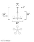 Maxim Vital Chandelier in Satin Nickel Finish Model: 12075FTSN