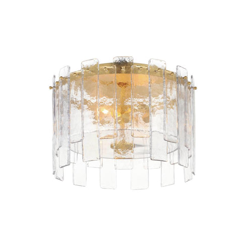 Maxim Warren Flush Mount in Gold Leaf Finish Model: 21832AGGL