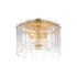 Maxim Warren Flush Mount in Gold Leaf Finish Model: 21832AGGL