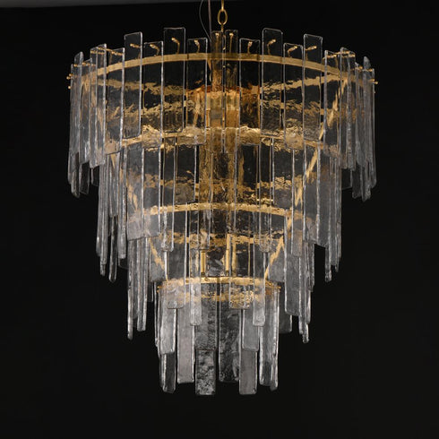 Maxim Warren Multi Light Pendant in Gold Leaf Finish Model: 21837AGGL