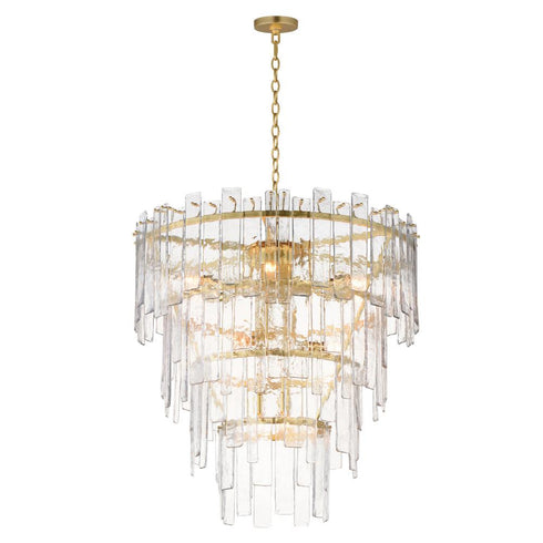Maxim Warren Multi Light Pendant in Gold Leaf Finish Model: 21837AGGL