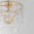 Maxim Warren Semi Flush Mount in Gold Leaf Finish Model: 21833AGGL