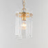 Maxim Warren Single Pendant in Dark Bronze Finish Model: 21831AGGL