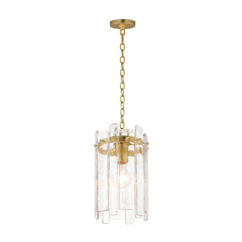 Maxim Warren Single Pendant in Dark Bronze Finish Model: 21831AGGL