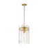 Maxim Warren Single Pendant in Dark Bronze Finish Model: 21831AGGL