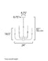 Maxim Wesley Chandelier in Black Satin Nickel Finish Model: 10326BKSN