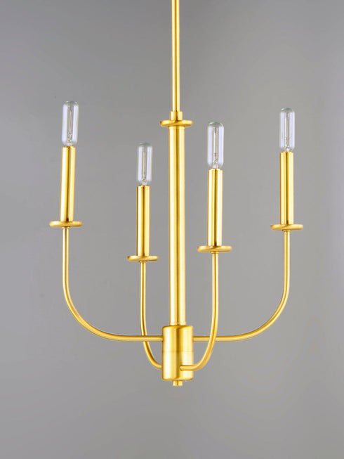 Maxim Wesley Chandelier in Satin Brass Finish Model: 10324SBR