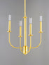 Maxim Wesley Chandelier in Satin Brass Finish Model: 10324SBR